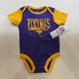 NFL Minnesota Vikings Purple and Gold Bodysuit